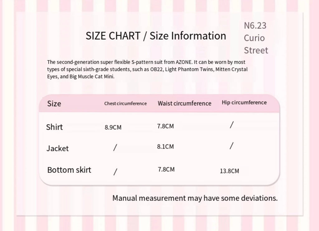 Antique Street Little Bear | Azone/ob22 Cute Lolita Special 6BJD Baby Clothes (Black)
