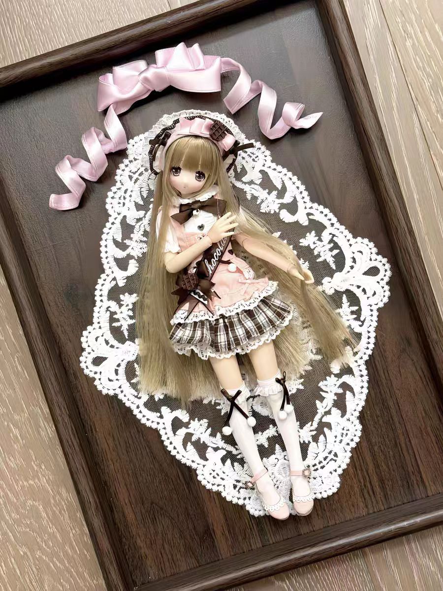 Coco Song Tea Party azone/ob22 in stock cute lolita special 6-point BJD baby clothes (pink)