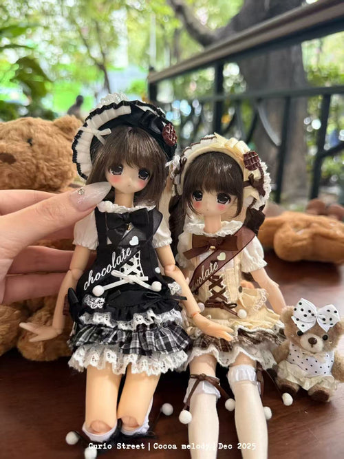 Antique Street Little Bear | Azone/ob22 Cute Lolita Special 6BJD Baby Clothes (Black)