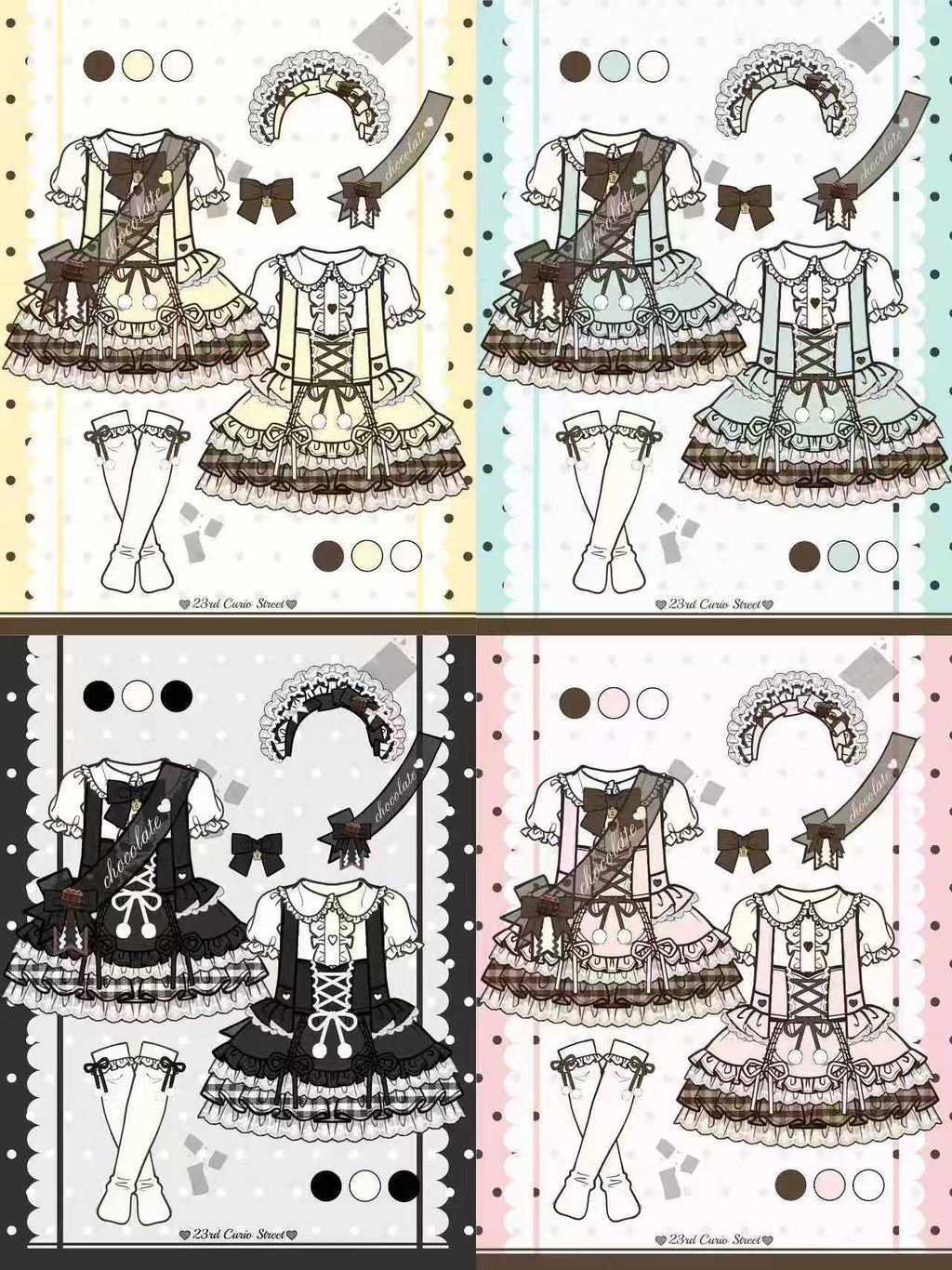 Antique Street Little Bear | Azone/ob22 Cute Lolita Special 6BJD Baby Clothes (Black)