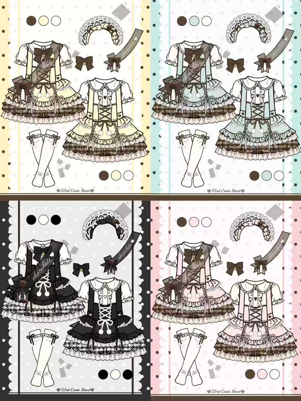 Antique Street Little Bear | Azone/ob22 Cute Lolita Special 6BJD Baby Clothes (Black)
